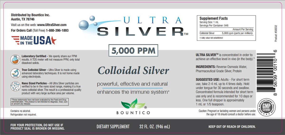 Ultra Silver 5,000 PPM - 32 oz