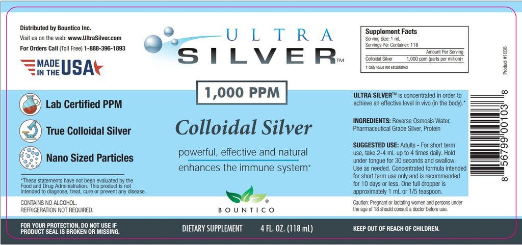 Ultra Silver 1,000 PPM - 4 oz