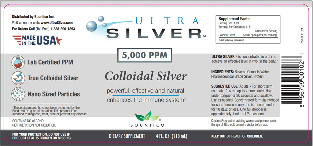 Ultra Silver 5,000 PPM - 4 oz