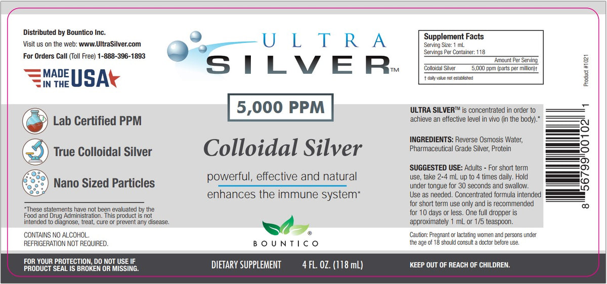 Ultra Silver 5,000 PPM - 4 oz