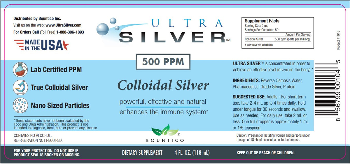 Ultra Silver 500 PPM - 4 oz