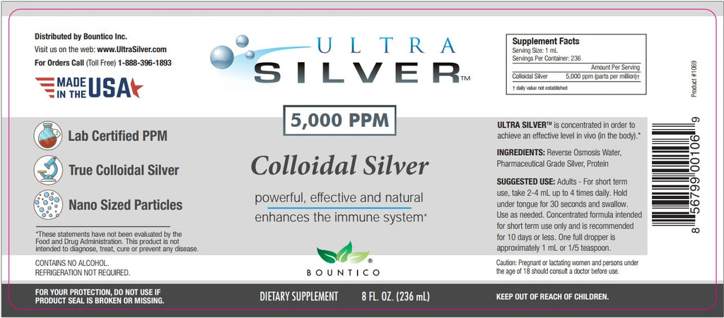 Ultra Silver 5,000 PPM - 8 oz